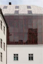 . Alter Hof in München -

Die ungewöhnliche Haut für die Fassade der Erweiterungsteile und für das Dach.

November 2010 (Matthias)