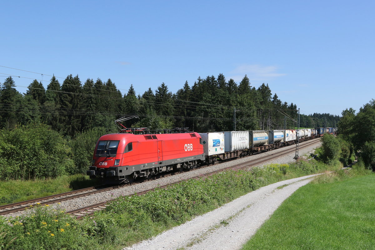 1116 130 mit dem  Ekol  am 6. August 2020 bei Grabenst�tt.