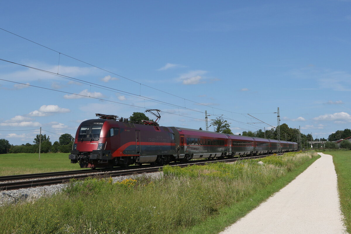 1116 205 am 9. August 2021 bei �bersee am Chiemsee.