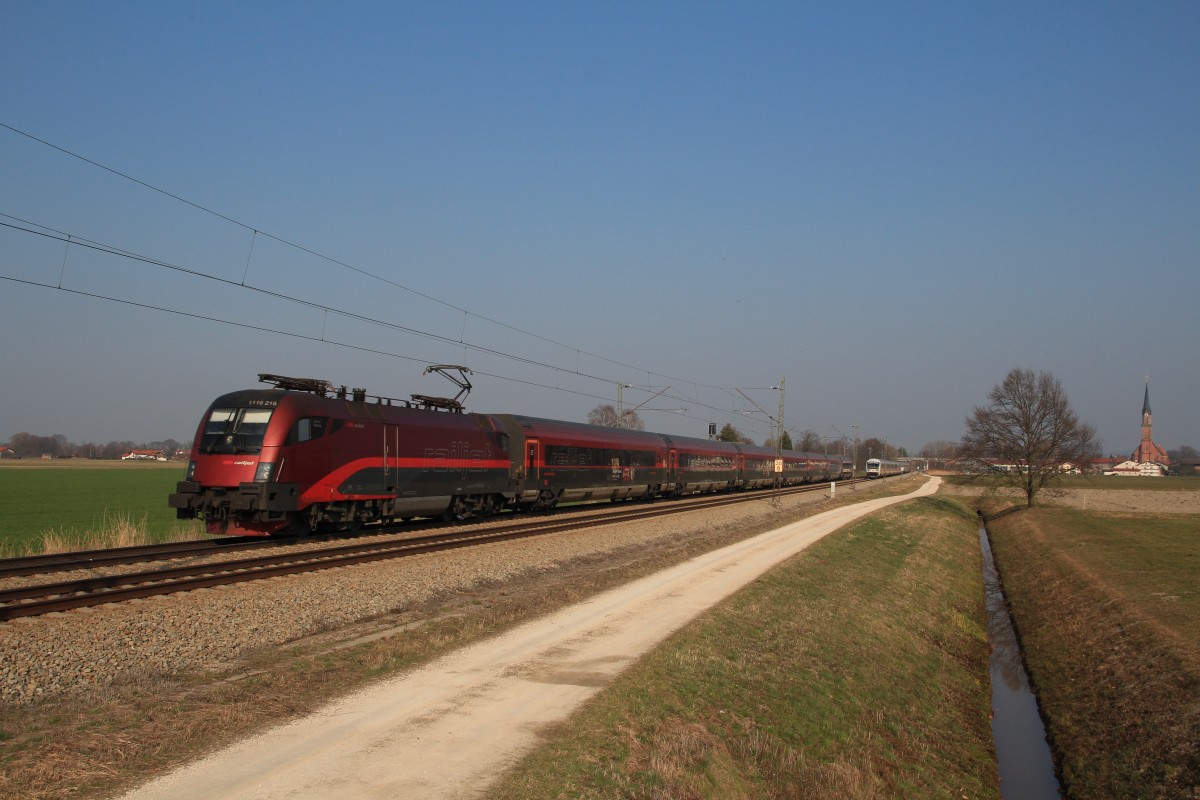 1116 215-3 am 14. M�rz 2013 bei �bersee.