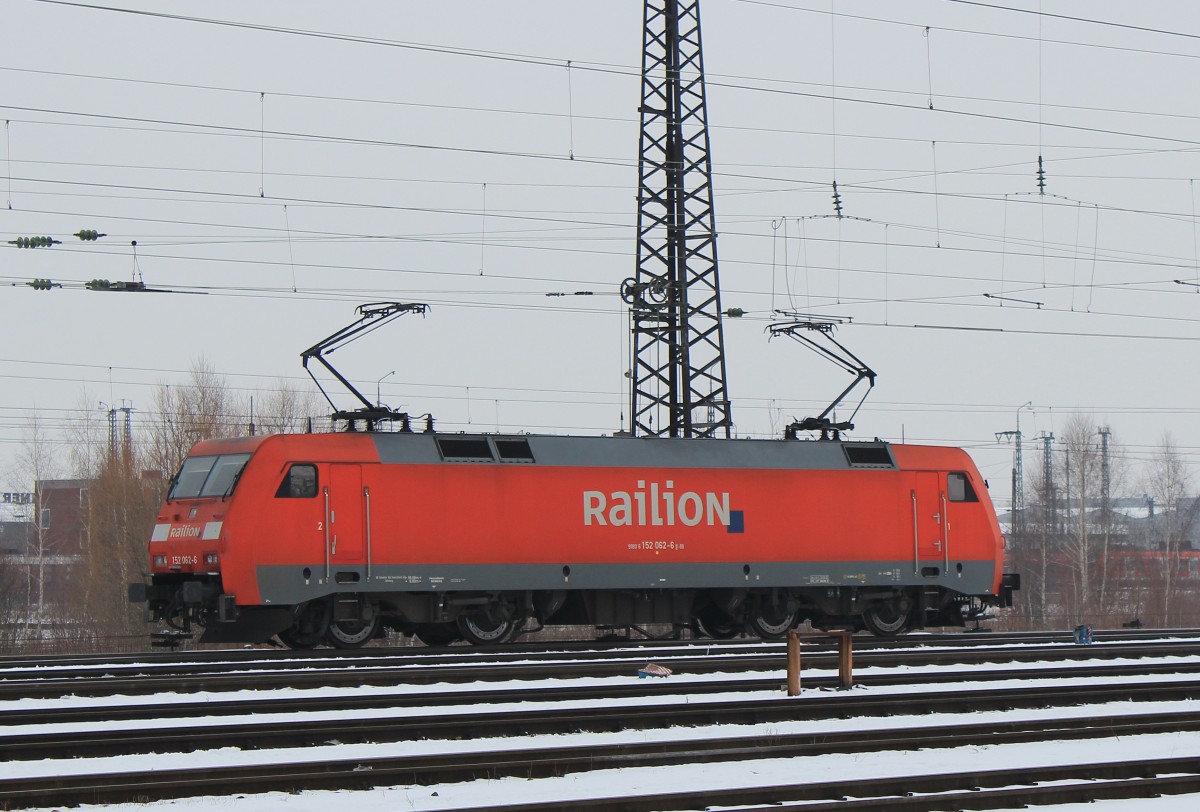 152 062-6 am 27. M�rz 2013 auf dem Weg zum n�chsten Einsatz in Richtung M�nchen-Ost.
