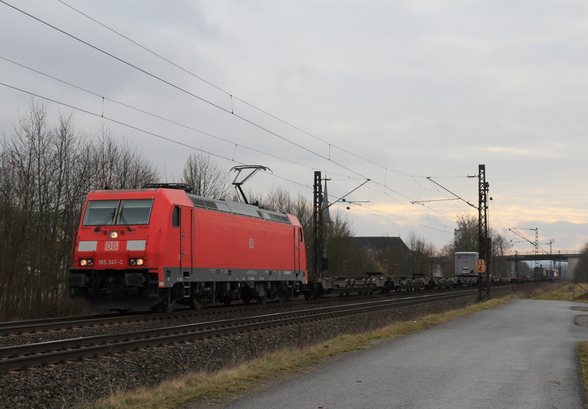 185 347-2 am 20. Februar 2014 bei Th�ngersheim.