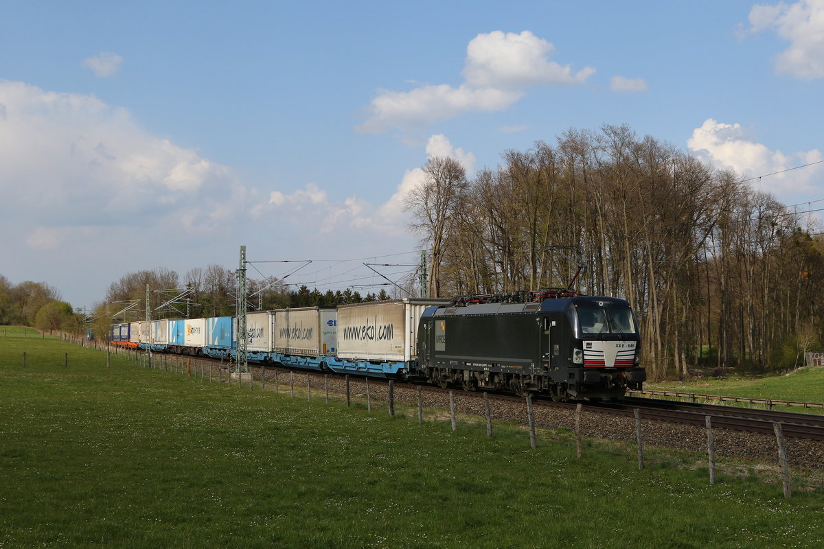 193 646 mit dem  EKOL  aus M�nchen kommend am 21. April 2021 bei Vogl.