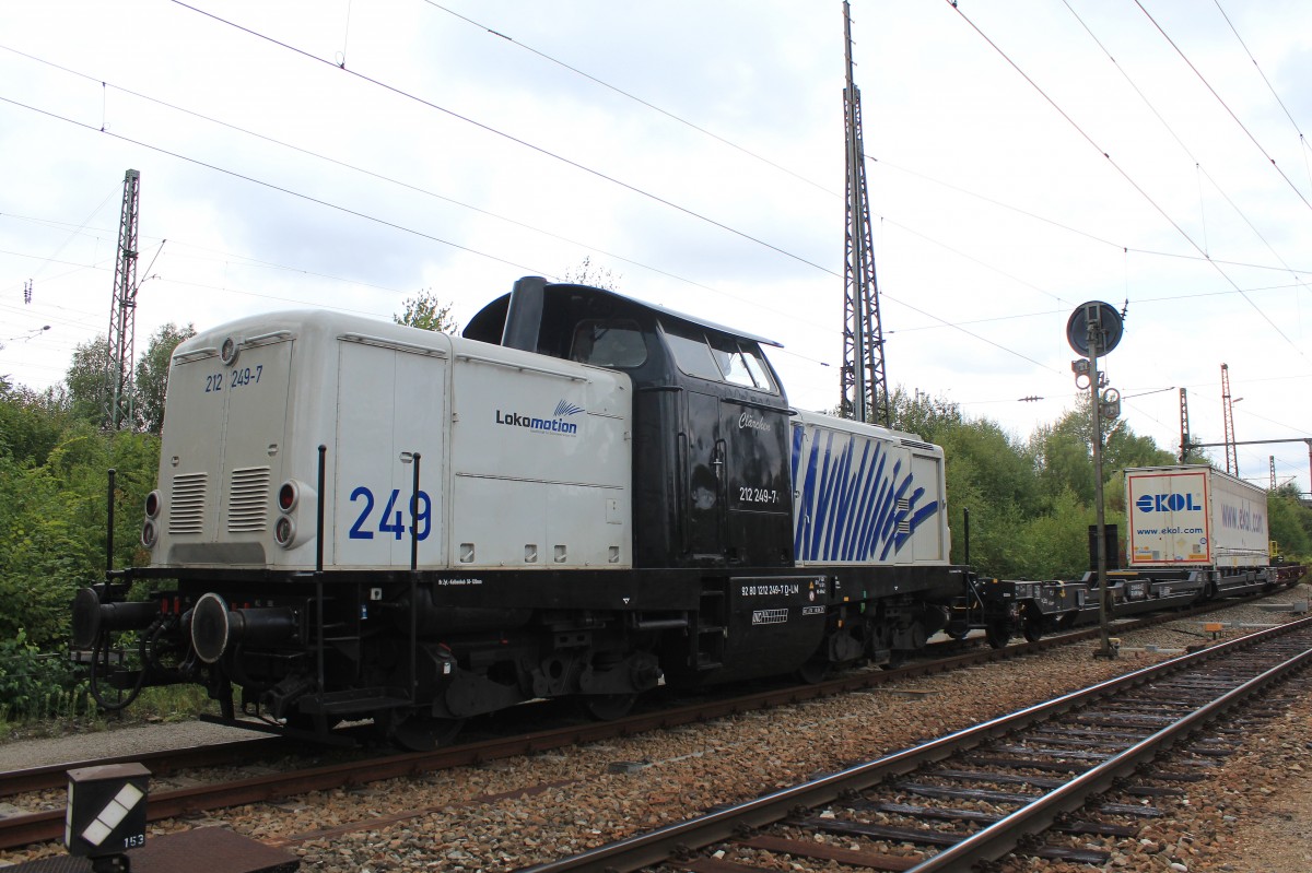 212 249-7  Cl�rchen  am 16. August 2013 im Rangierbahnhof M�nchen-Ost.