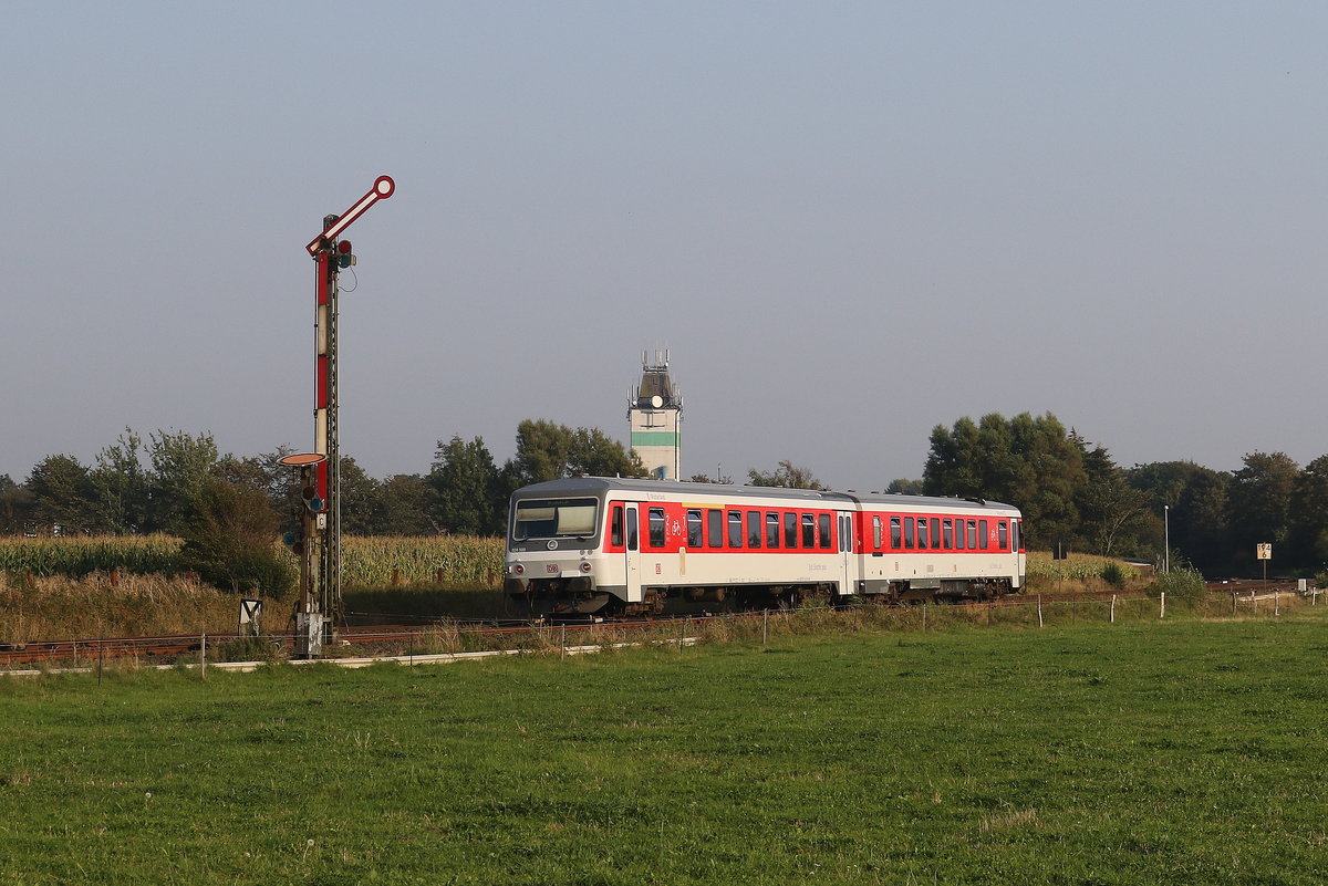 628 509  Westerland  am 28. August 2019 bei Risum-Lindholm.
