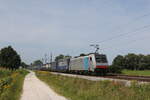 186 282 mit dem  INTERCOMBI-KLV  am 21. August 2021 bei �bersee am Chiemsee.